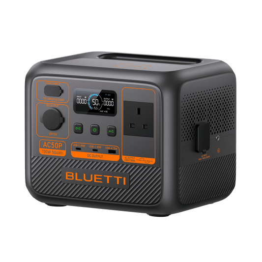 Bluetti AC50P – 500Wh Portable Power Station for Travel & Home Backup