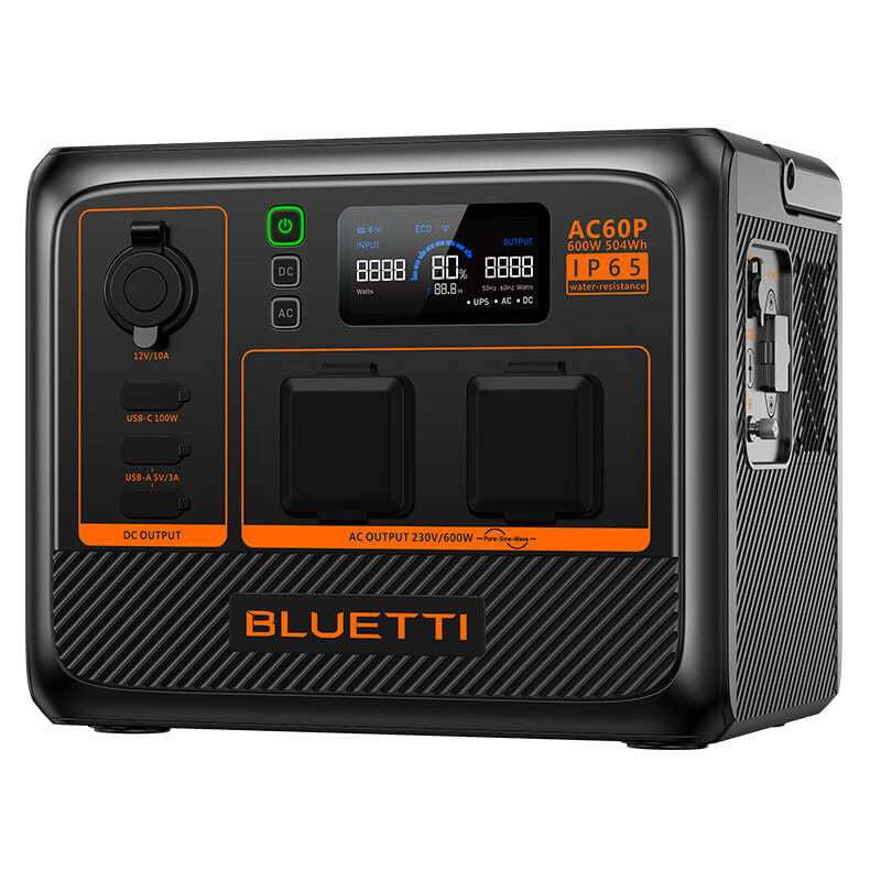 Bluetti AC60P Portable Power Station (504Wh / 600W)