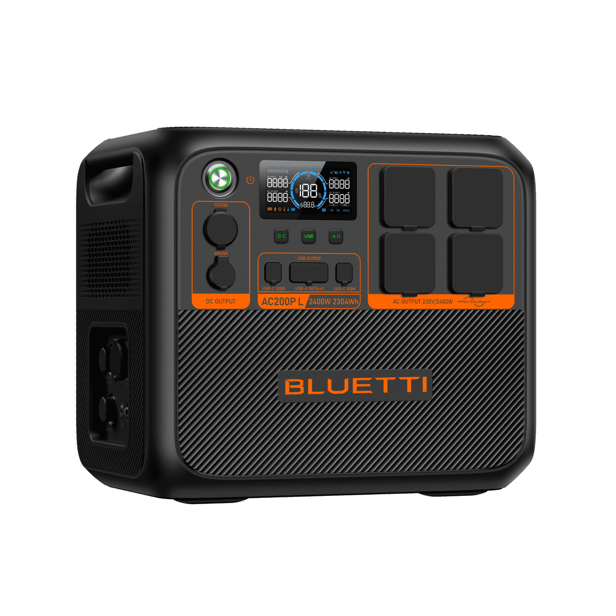 Bluetti AC200P L right side