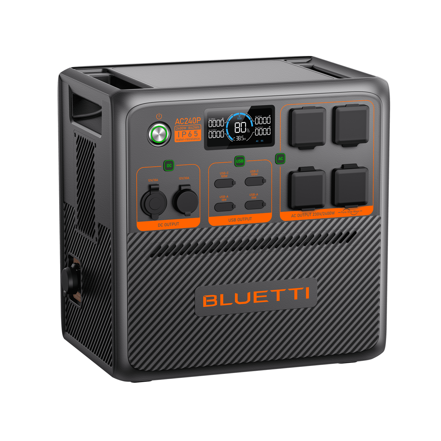Bluetti AC240P – 2400 W / 2048 Wh Portable Power Station