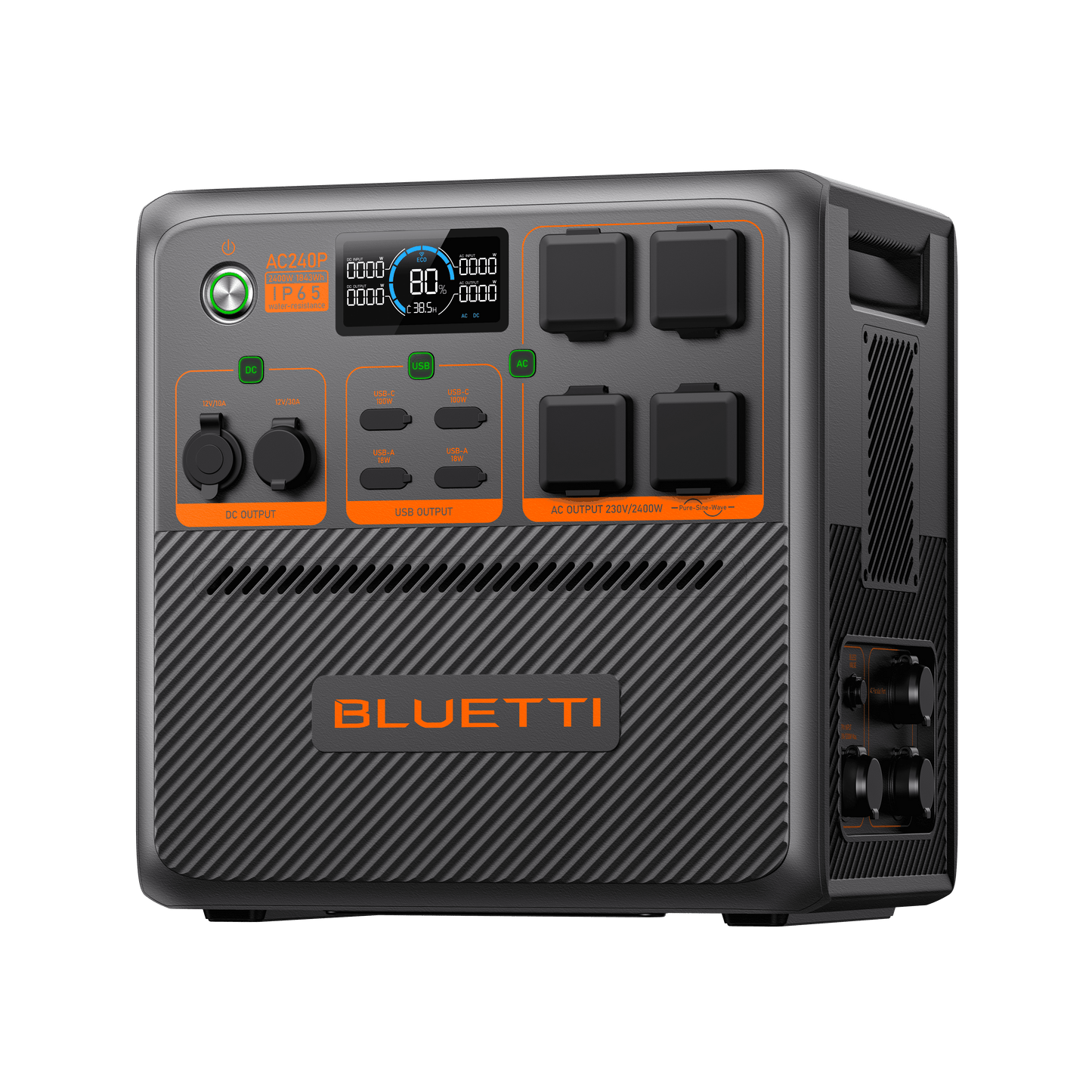 Bluetti AC240P – 2400 W / 2048 Wh Portable Power Station