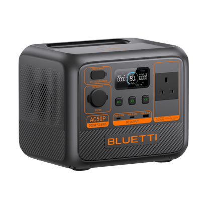 Bluetti AC50P – 500Wh Portable Power Station for Travel & Home Backup