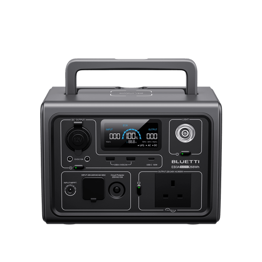 Bluetti EB3A Portable Power Station (268Wh / 600W)