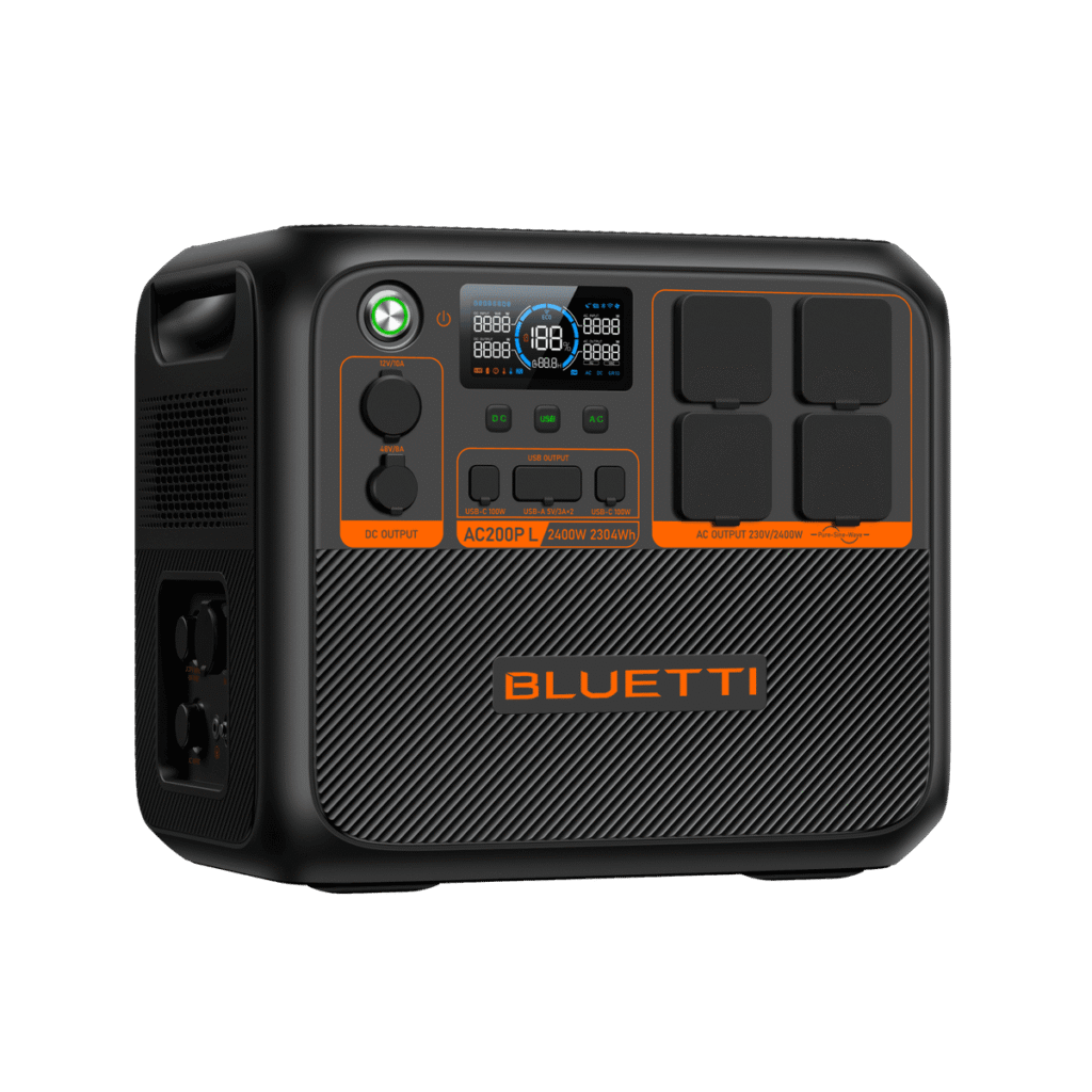 BLUETTI AC200P L portable power station side view