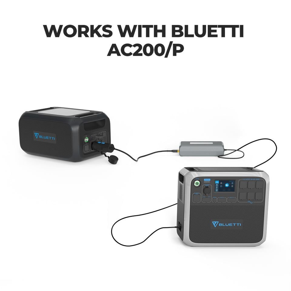 BLUETTI D050S connected to AC200P