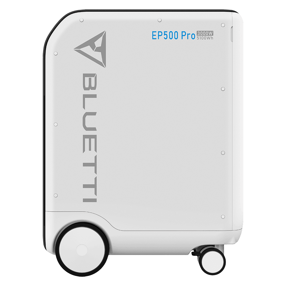 BLUETTI EP500Pro smart home backup power station side view