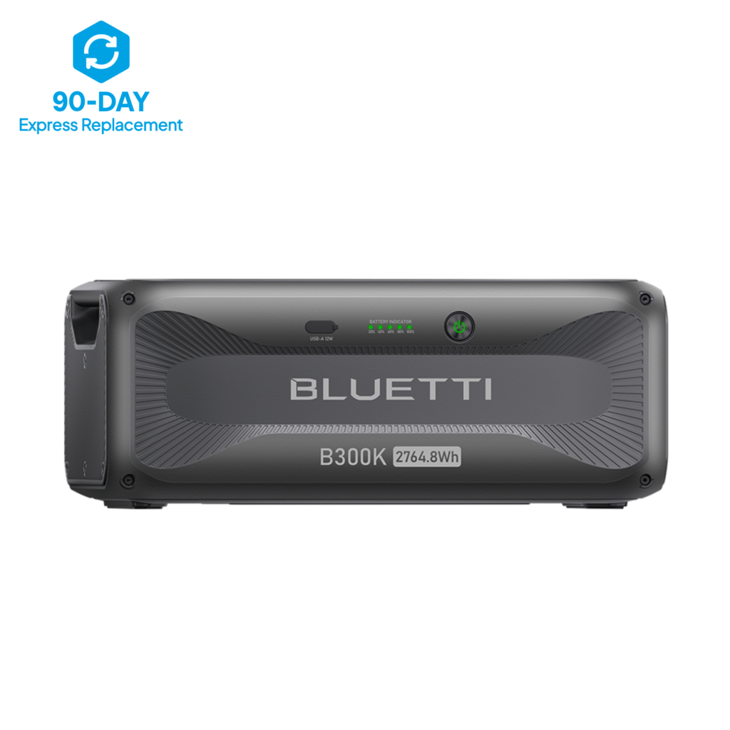BLUETTI B300K for Apex 300 expansion battery side view