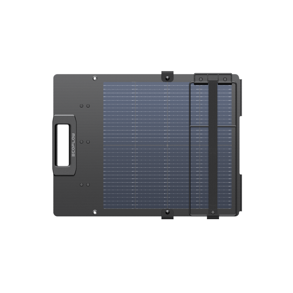 EcoFlow 110W lightweight portable solar panel folded view