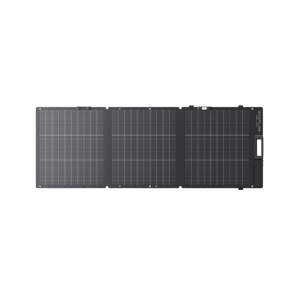EcoFlow 160W lightweight portable solar panel folded view