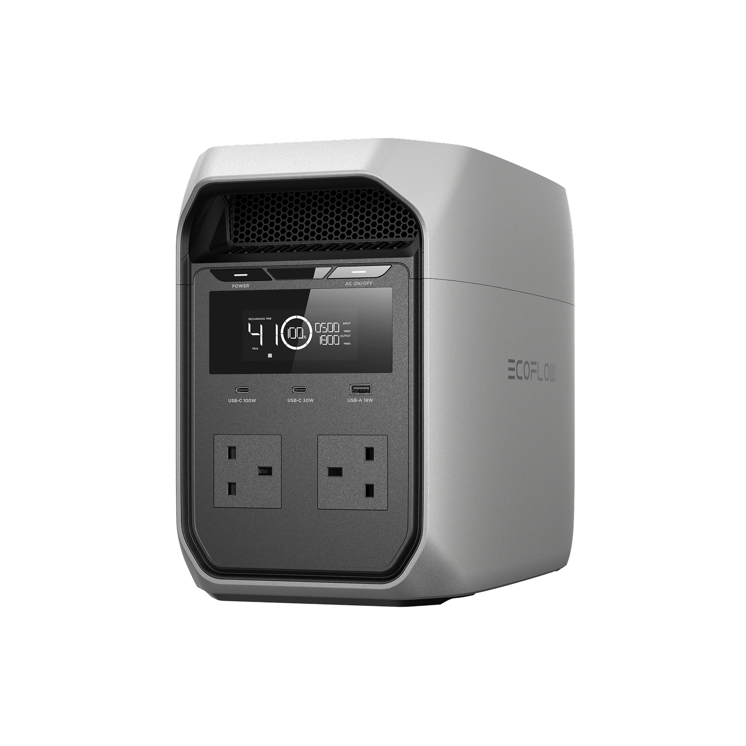 EcoFlow DELTA 3 Classic portable power station front view