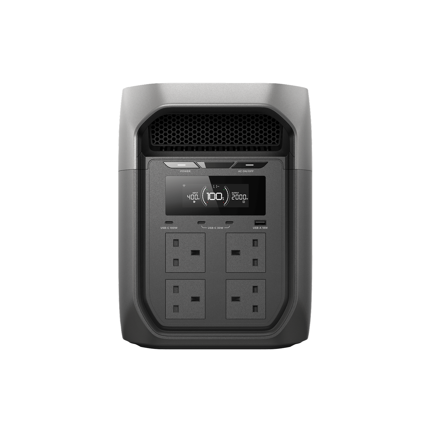 EcoFlow DELTA 3 Max Plus portable power station display view