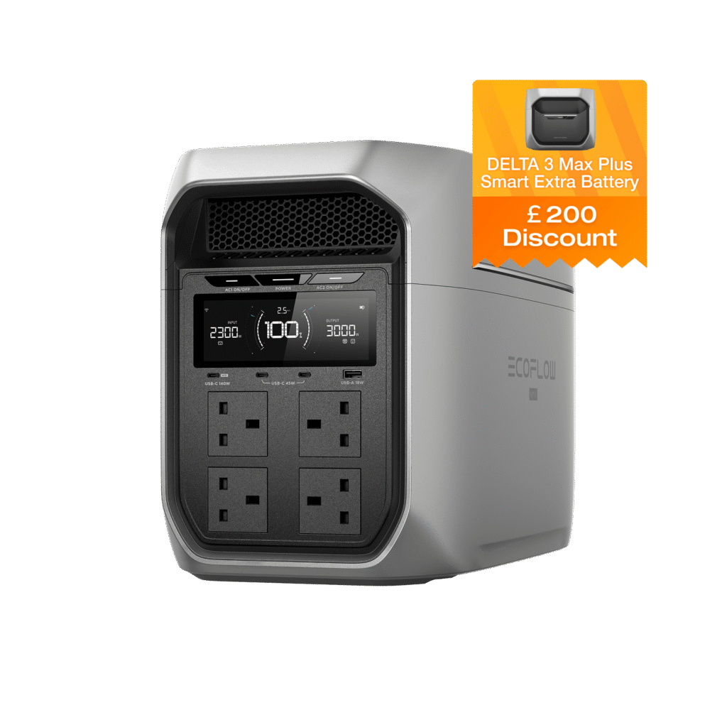 EcoFlow DELTA 3 Max Plus Smart Extra Battery side view