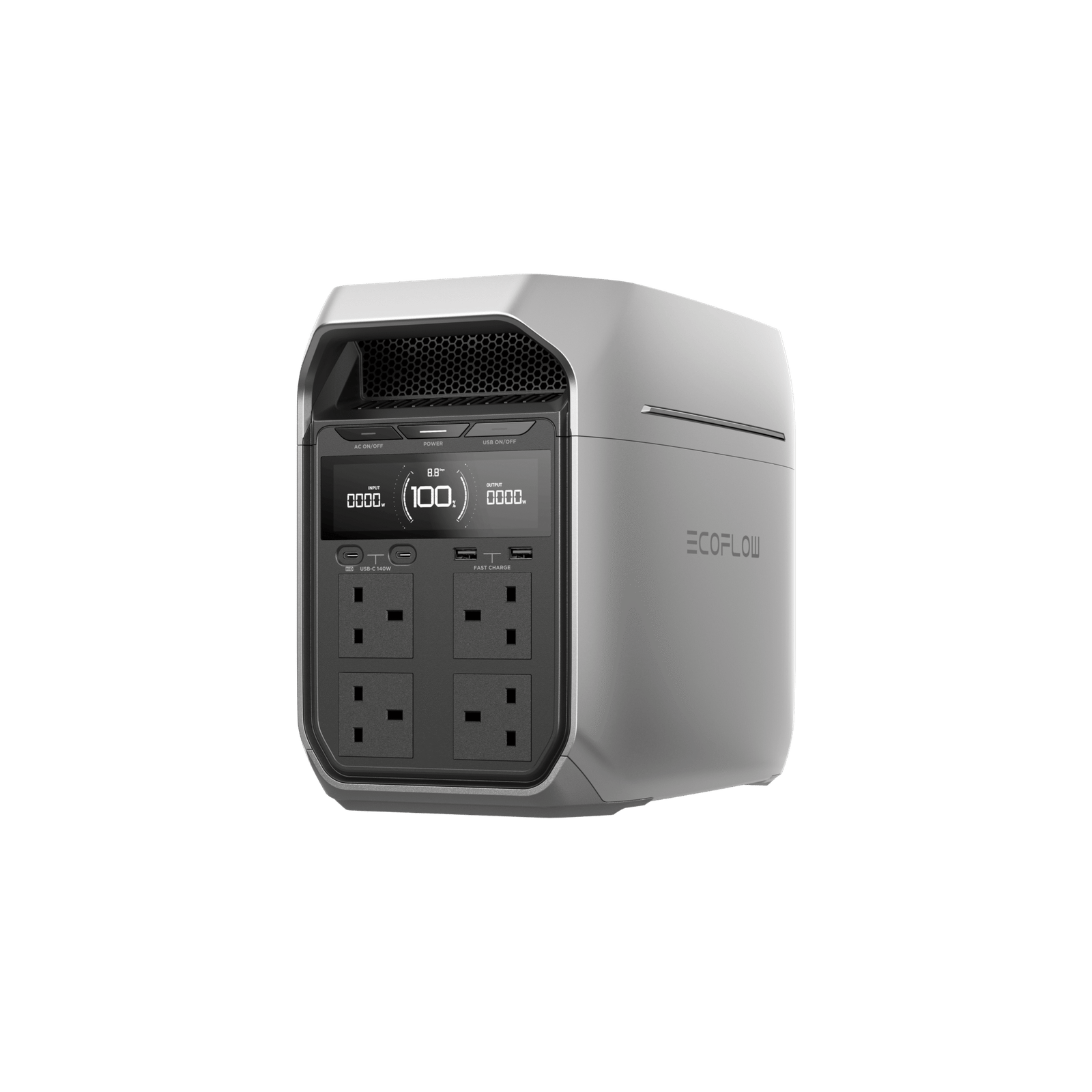 EcoFlow DELTA 3 Plus portable power station front view
