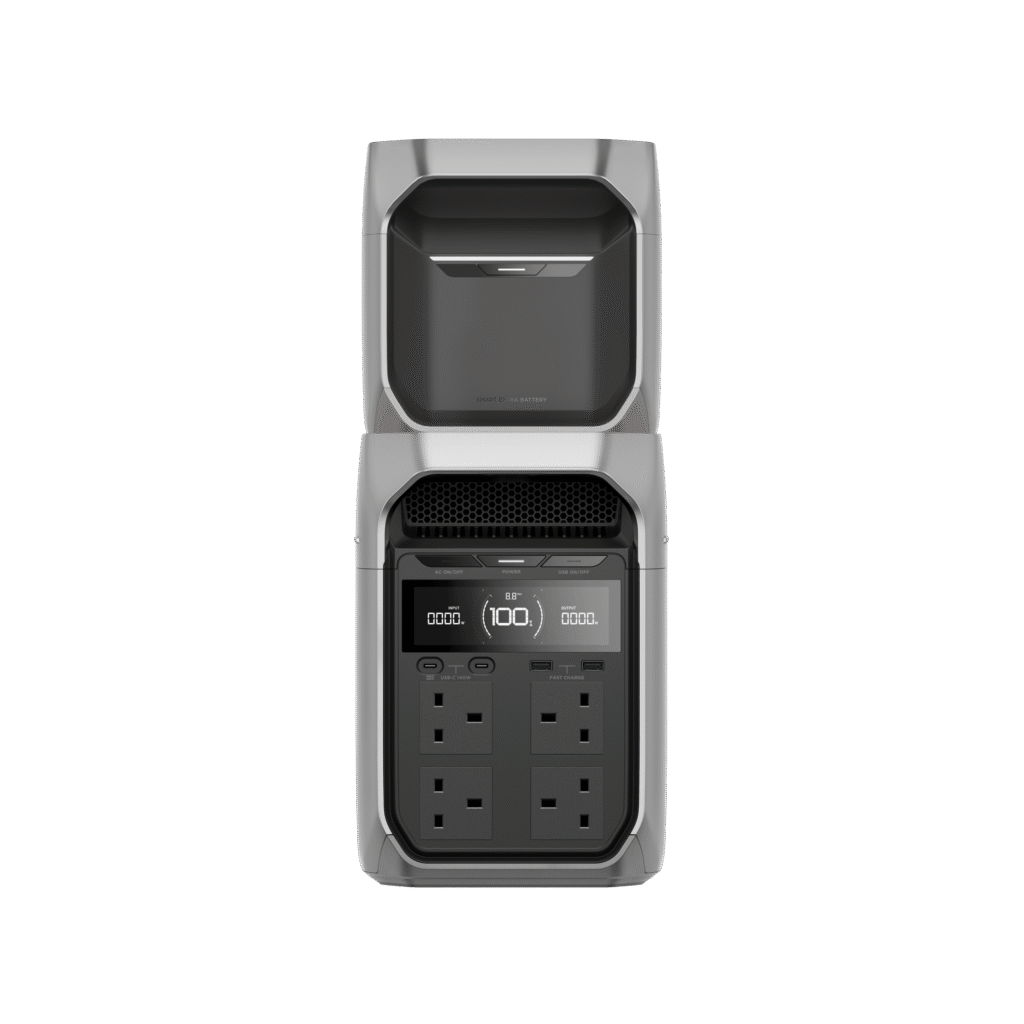 EcoFlow DELTA 3 Plus portable power station with smart extra battery
